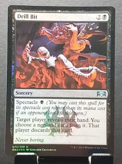 MTG 073/259 DRILL BIT Ravnica Allegiance Foil Uncommon card⚔NM/MT - Image 1