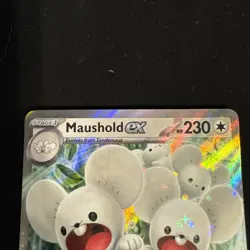 Maushold ex 155/182 Holo Shiny Pokemon TCG Card Paradox Rift 2023 NEAR MINT - Image 1