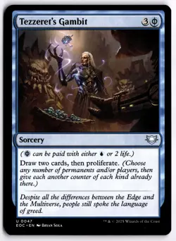 Tezzeret's Gambit NM EOC Commander: Edge of Eternities MTG - Image 1