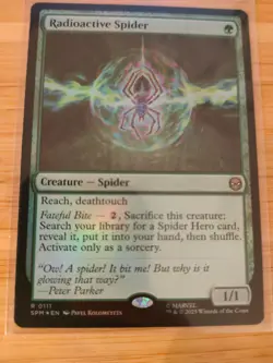 MTG Radioactive Spider (FOIL) 0111 Spider-Man M/NM Free UK P&P - Image 1