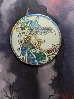 Arceus Jumbo Coin - Pokemon Card TCG - White Back + Silver Chrome - Image 1