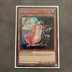 Konami Yu-Gi-Oh! TCG Substitoad BLTR-EN054 Secret Rare Foil 1st Ed EN - Image 1