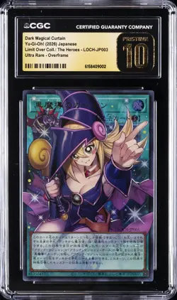 2026 YU-GI-OH! LIMIT OVER COLL: THE HEROES DARK MAGICAL CURTAIN CGC 10 PRISTINE - Image 1