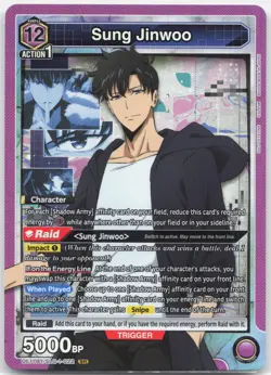 Sung Jinwoo (022) SLG-1-022 SR Solo Leveling Union Arena Near Mint - Image 1