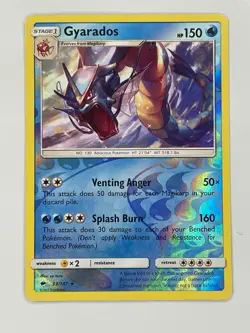 Pokemon TCG Gyarados Burning Shadows 33/147 Reverse Holo Rare English 2017 NM - Image 1