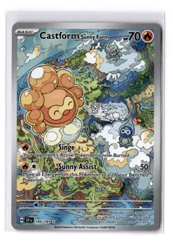 Castform Sunny Form - 195/191 SV Surging Sparks Illustration Rare - NM - POKEMON - Image 1