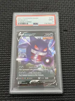 POKEMON 2021 Fusion Strike GENGAR V #156 PSA 9 Mint - Image 1