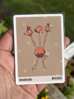 Pookiemoot Dododo #0085 Dodrio Pokemon Fan Art - Image 1