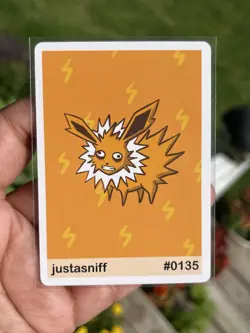 Pookiemoot Justasniff #0135 Jolteon Pokemon Fan Art - Image 1