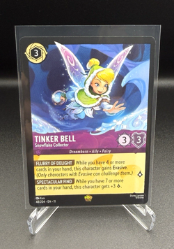Disney Lorcana Tinker Bell – Snowflake Collector 48/204 Legendary – Near Mint - Image 1