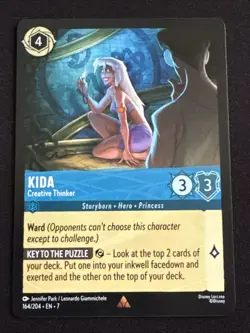 Kida Creative Thinker 164/204 Non Foil Archazia's Island -Near Mint- Lorcana TCG - Image 1