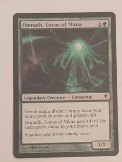 Omnath Locus of Mana Worldwake WWK Rare Green Creature MTG Magic LP Lightly Play - Image 1