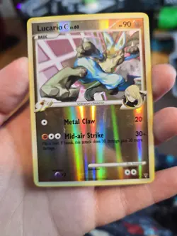 Pokemon 2009 Platinum Supreme Victors Lucario C Reverse Holo Card #31/147 - Image 1