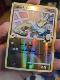 Pokemon 2009 Platinum Supreme Victors Lucario C Reverse Holo Card #31/147 - Image 4