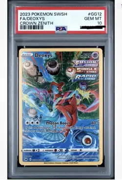 PSA 10 Crown Zenith Deoxys Galarian Gallery Ultra Rare Card #GG12/GG70 - Image 1