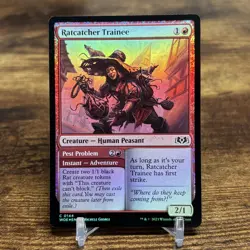 Wilds of Eldraine #144 Ratcatcher Trainee Magic The Gathering MTG Foil - Image 1