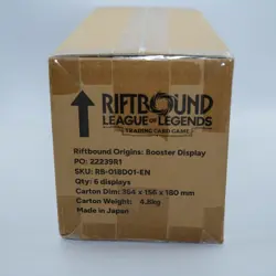Wave 1 (1st Printing) - Riftbound TCG: Origins Sealed Case (6) Display Boxes - Image 3
