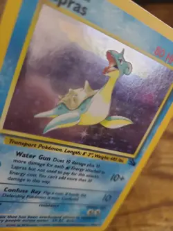 Lapras 10/62 Fossil Unlimited Holo Rare WotC Pokemon TCG - Image 5