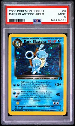 2000 POKEMON ROCKET #3 DARK BLASTOISE-HOLO PSA 9 - Image 1