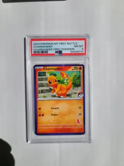 Pokemon Charmander PSA 8 NM-MT My First Battle Blue Border Rare Card 2023 Eng - Image 3