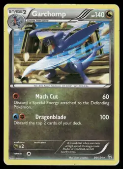 Pokemon Cards Garchomp 90/124 Dragons Exalted Holo Rare HP - Image 1
