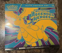 POKEMON TCG MEGA EVOLUTION ASCENDED HEROES ETB ELITE TRAINER BOX FCTRY SEALED K - Image 1