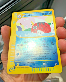 2003 Pokemon Seaking #059/147 Aquapolis Reverse Holo [LP-NM] - Image 3