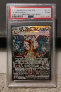 2023 Pokemon Obsidian Flames Charizard EX Special Illustration Rare #223 PSA 9 - Image 1