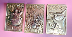 Pokemon Gold Bars Pikachu, Togepi and Charizard Set Of 3 Collectibles - Image 1