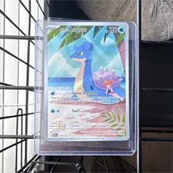 Pokemon TCG Misty's Lapras 194/182 151 Illustration Rare Full Art Holo - Image 1