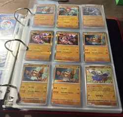 Pokemon Bulk Lot of 100 NM Comm/Uncomm/Rvs/Holos *2022-2024* Amazing for Kids! - Image 3