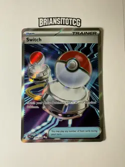 Pokemon Switch Trainer Item 123/094 Phantasmal Flames Rare Holo Full Art NM - Image 1