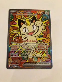 Pokemon Meowth ex 121/088 Perfect Order SIR English - Image 4