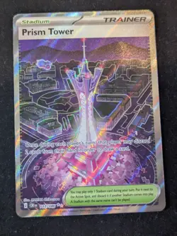 Pokemon TCG- Prism Tower - 111/086 - ME04: Chaos Rising (CRI) Ultra Rare NM G60 - Image 1