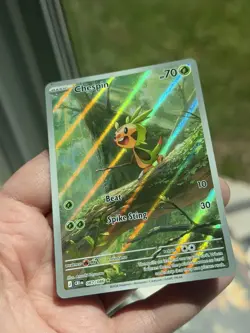 Pokemon Chespin 087/086 ME04: Chaos Rising Illustration Rare Holo NM - Image 1
