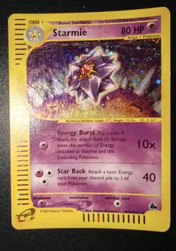 Pokemon Starmie H28/H32 Skyridge English Holo Good/Ex - Image 1