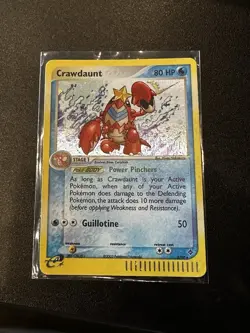 Pokemon TCG Crawdaunt 3/97 Dragon Holo Rare - Image 1