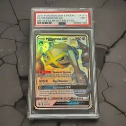 Metagross GX PSA 9 Mint Alternate Art Promo Holo 157A/145 Pokemon 2017 - Image 1