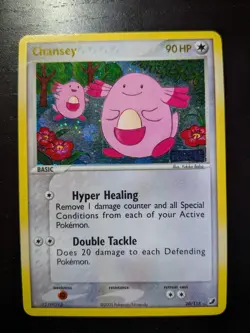 Chansey ex Unseen Forces Reverse Holo Stamped 20/115 Pokemon LP - Image 3