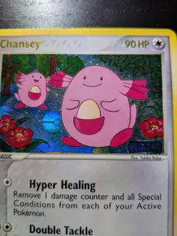 Chansey ex Unseen Forces Reverse Holo Stamped 20/115 Pokemon LP - Image 4