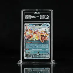 2024 Pokemon SV Paldean Fates 054/091 Charizard EX Double Rare TAG 10 (964) - Image 1