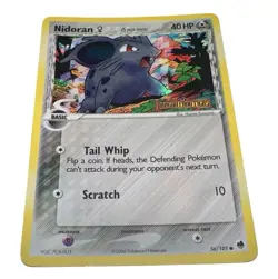 Nidoran 56/101 Stamped Holo EX Dragon Frontiers Pokemon - Buy 3 Get 2 Free - Image 1