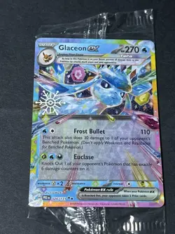 Sealed Pokemon TCG: Glaceon ex (026/131) Holiday Calendar Snowflake Stamp Sealed - Image 1