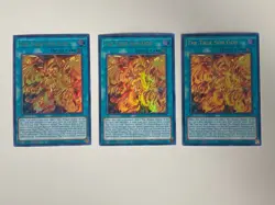 Yugioh - The True Sun God x 3 - 1st Edition Ultra Rare NM - Free Holo - A - Image 1