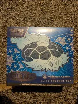 Pokemon TCG Stellar Crown ETB Pokemon Center Exclusive - New Factory Sealed - Image 1