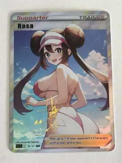 ROSA Trainers Trainer Holographic Goddess Custom Art Anime Collectible Card - Image 1