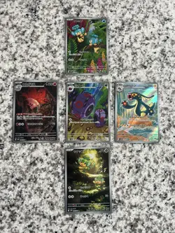 Lot of 5 Pokemon TCG Japanese Art Rare Full Art Holo Cards - Image 1