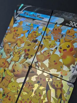 Pikachu V-Union [Set of 4] SWSH: Sword & Shield Promo Cards Holo Pokemon TCG - Image 3