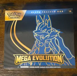 Pokemon TCG Mega Evolution Elite Trainer Box 40 Cards Booster Promo English 2024 - Image 1