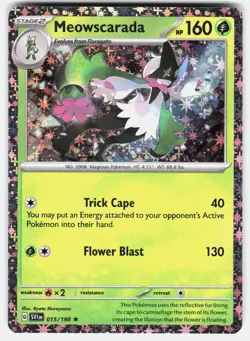 Meowscarada 015/198 Holo Rare Miscellaneous Cards & Products Pokemon Holo NM - Image 2
